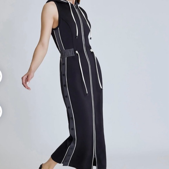 Blanc Noir Track dress sz large NWT black - Picture 3 of 4